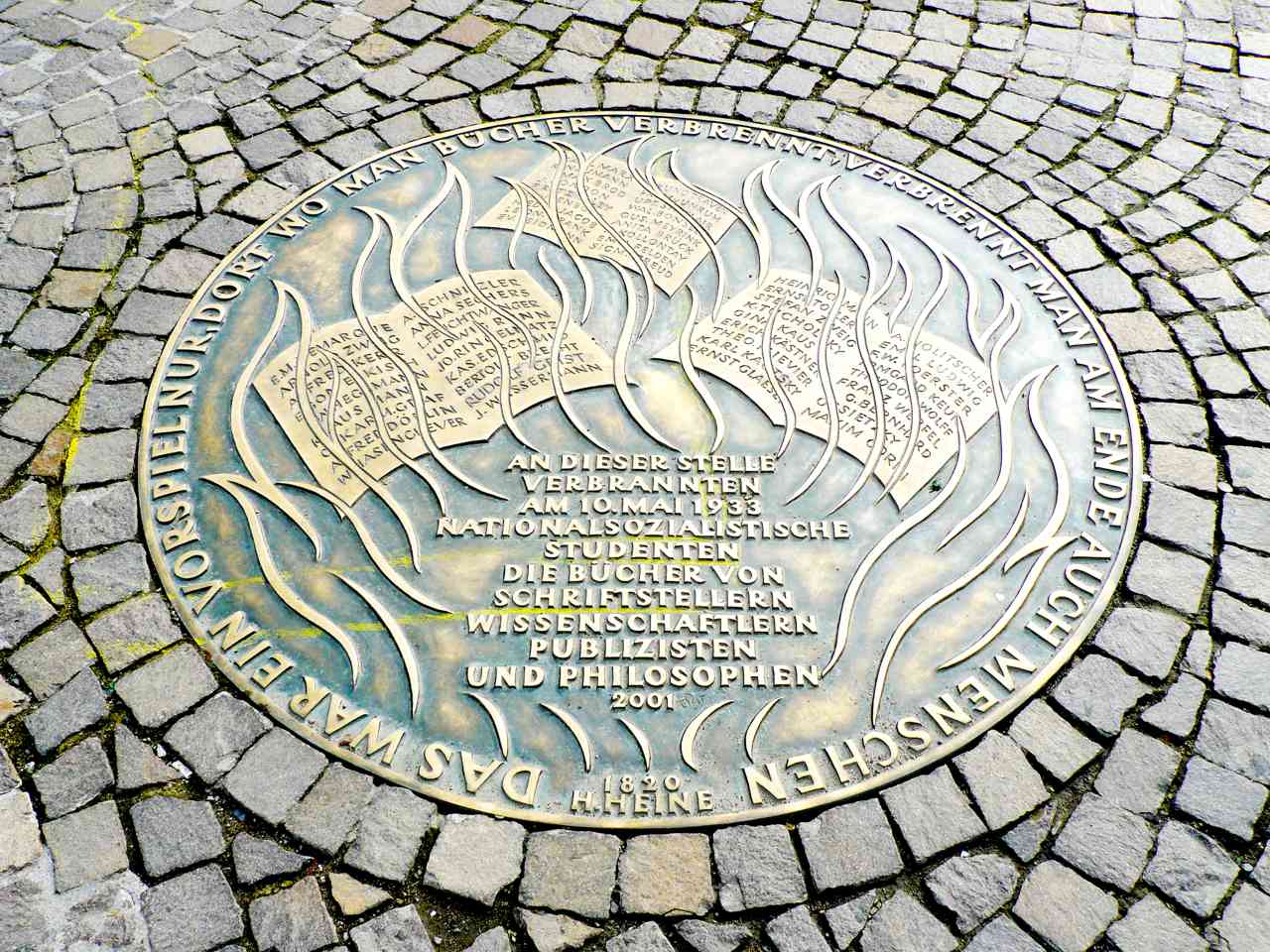 Memorial for book burning